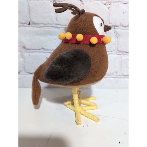 Target Wondershop 2022 Featherly Friends BELLS Christmas Reindeer Fabric Bird - Picture 3 of 8